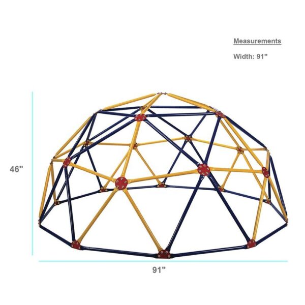 Geodesic Dome Climber With Waterproof Tent Cover, Kids Outdoor Play Dome Shelter For Backyard Entertainment