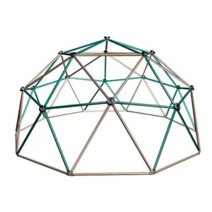 91 Inch Outdoor Kids Geodesic Dome Climber, Heavy Duty Metal Backyard Climbing Frame For Multiple Children Play
