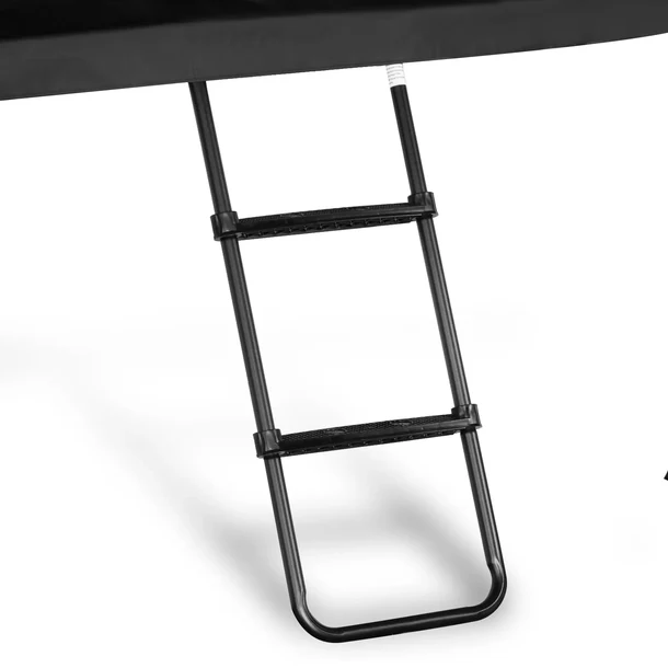 2 Step Non-Slip Trampoline Ladder Accessory, Heavy Duty Metal Ladder For 15ft Backyard Trampoline