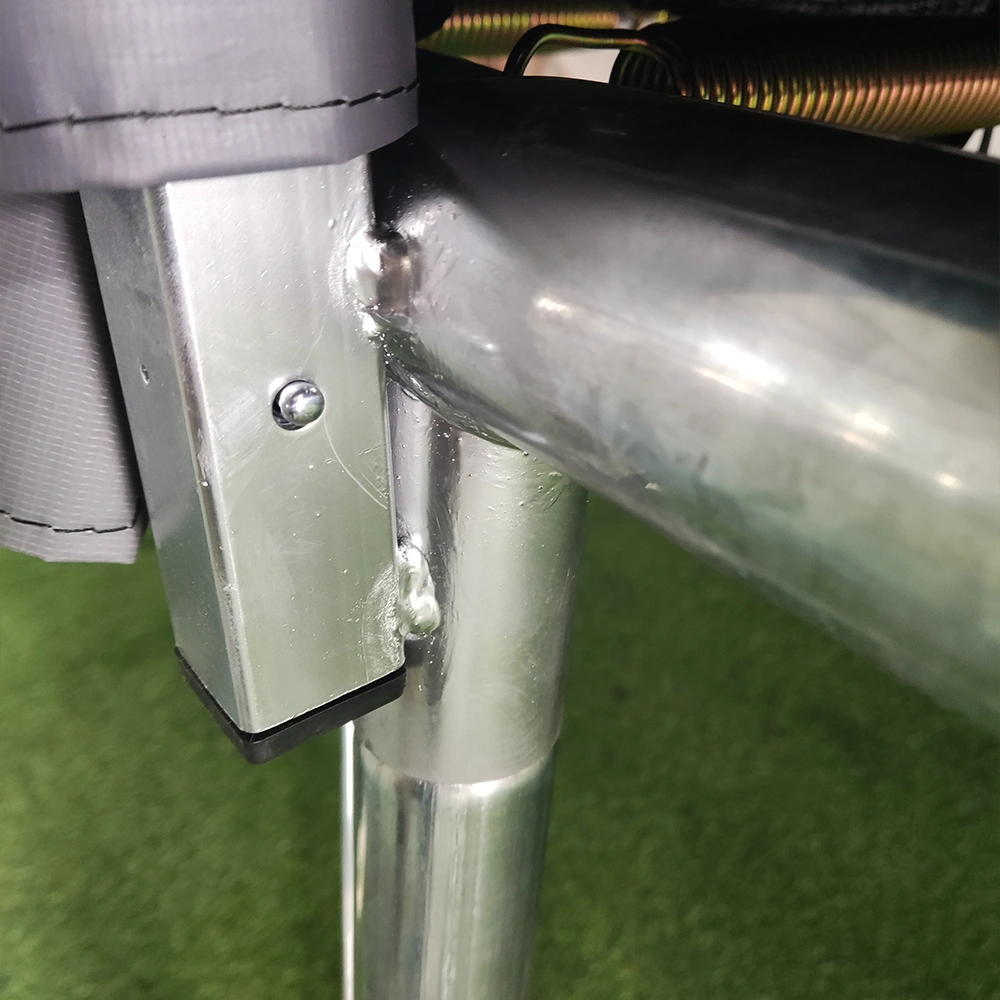 Thick Galvanized Steel Welded Joint For Rectangular Backyard Trampoline, Reinforced Bolt Fixed Frame Connection For Heavy Load Trampoline
