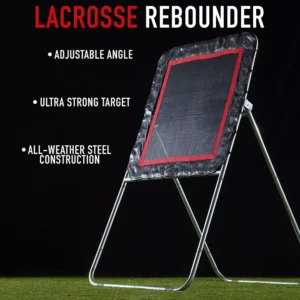 Adjustable angle lacrosse rebounder net, outdoor lacrosse practice bounce back target