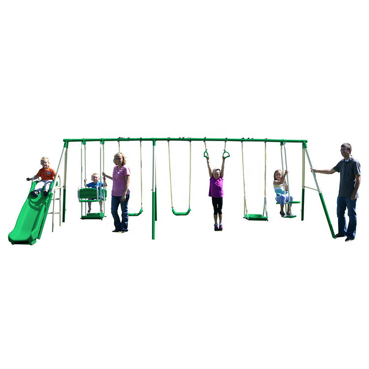 Flat Swing Seats For Backyard Kids Metal Swing Set